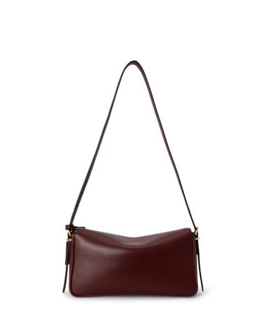 Ralph Lauren Blue Nappa Leather Medium Farrah Shoulder Bag