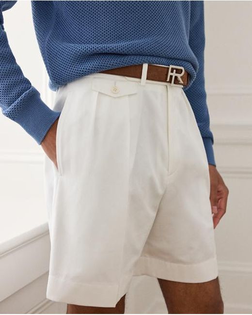 Ralph Lauren Blue Hand-Tailored Cotton Trench Short for men