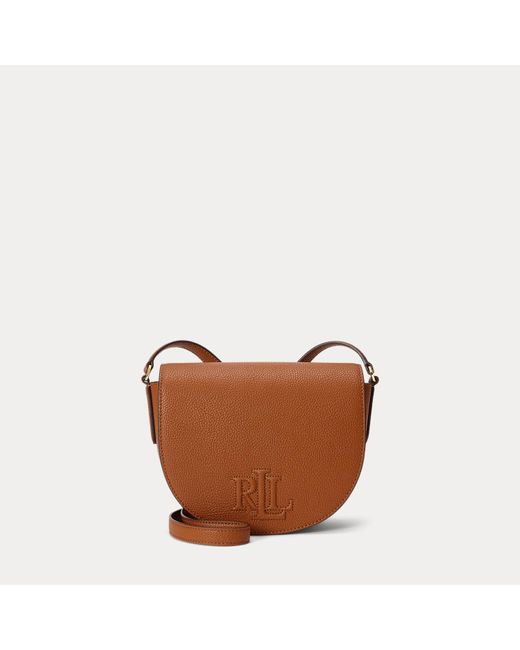 Ralph Lauren Brown Leather Medium Witley Crossbody