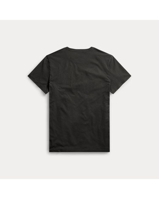 RRL Black Jersey Pocket T-Shirt for men
