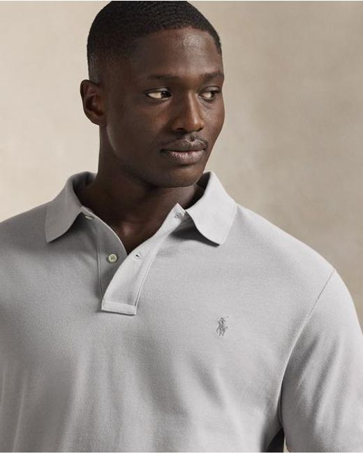 Polo Ralph Lauren Gray The Iconic Mesh Polo Shirt for men