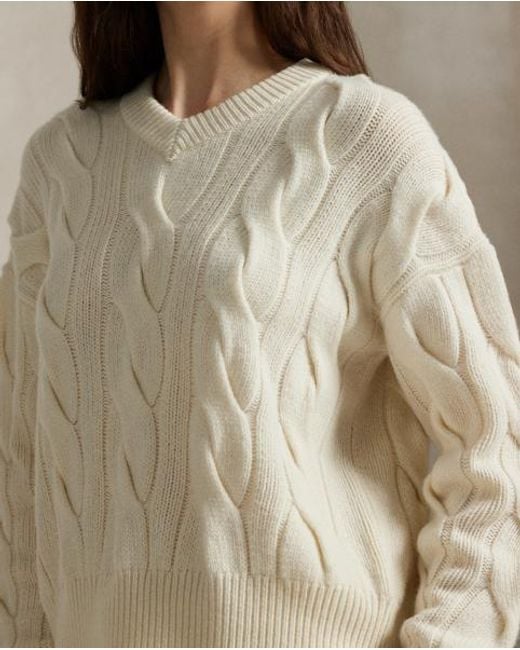 Jersey De Cachemira Y Lana Polo Ralph Lauren de color Natural