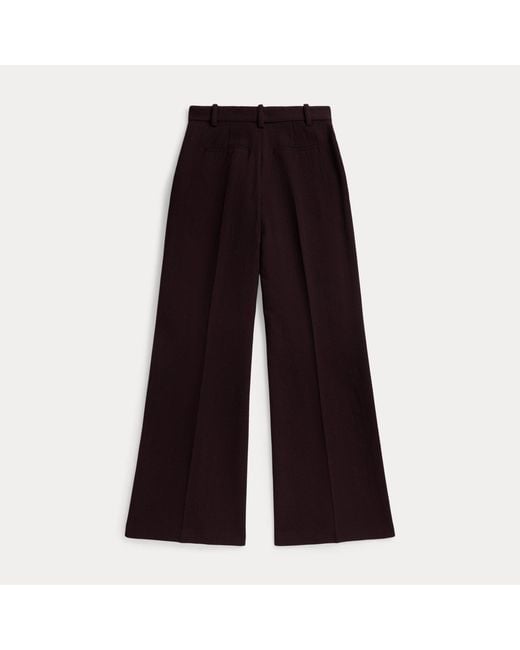 Polo Ralph Lauren Purple Beaton Wool Crepe Trouser
