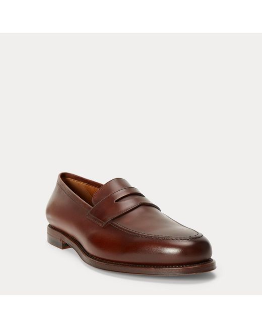 Polo Ralph Lauren Brown Maestra Calfskin Penny Loafer for men