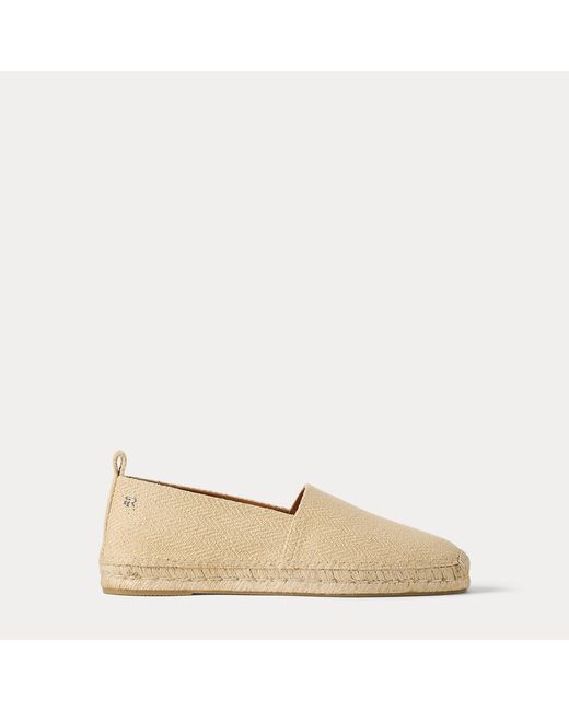 Ralph Lauren Natural Bosworth Silk Herringbone Espadrille for men