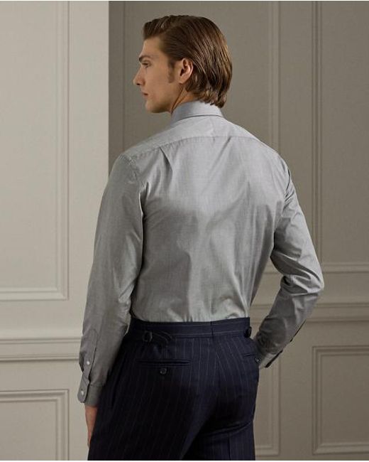 Camisa Fil-À-Fil Ralph Lauren de hombre de color Gray