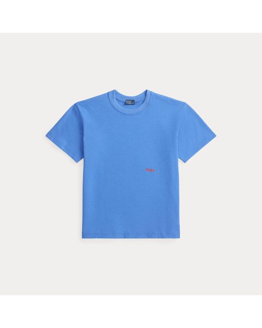 Polo Ralph Lauren Blue Big Pony Cotton Crewneck Tee