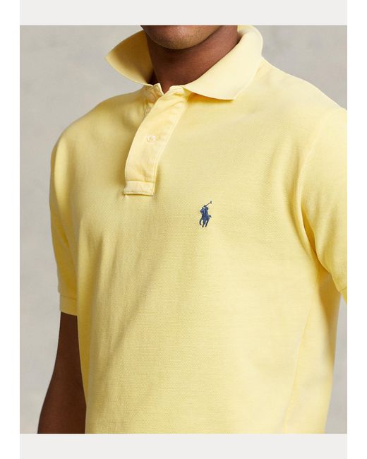 Polo Ralph Lauren Polo Shirt Met Originele Pasvorm in het Geel | Lyst NL