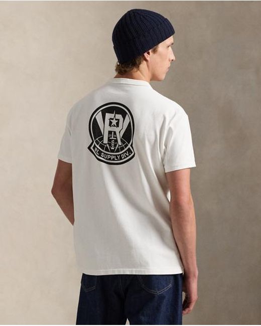 Polo Ralph Lauren Gray Classic Fit Jersey Graphic T-Shirt for men