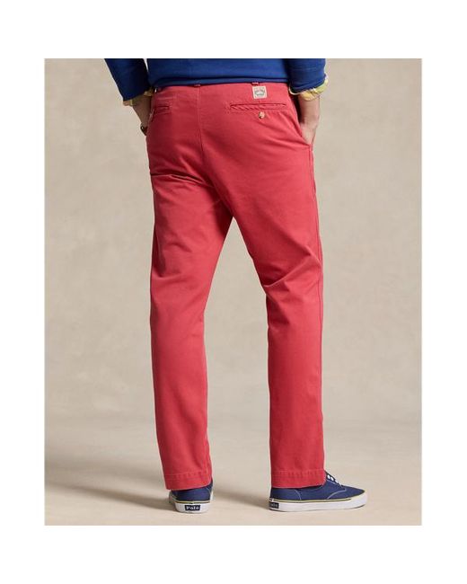 Polo Ralph Lauren Red Salinger Straight Fit Chino Trouser for men