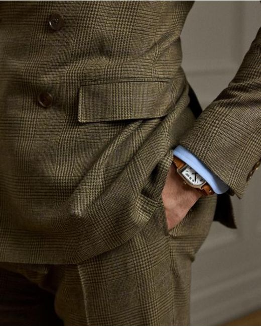 Ralph Lauren Green Kent Handmade Plaid Wool-Blend Suit for men