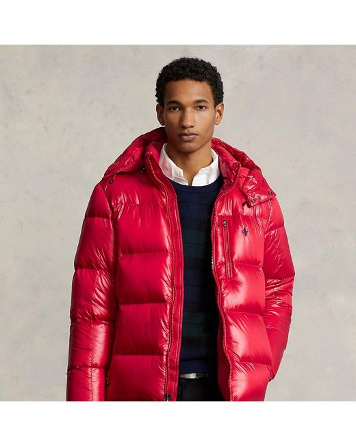 Ralph Lauren Wasserabweisende Daunenjacke in Red für Herren