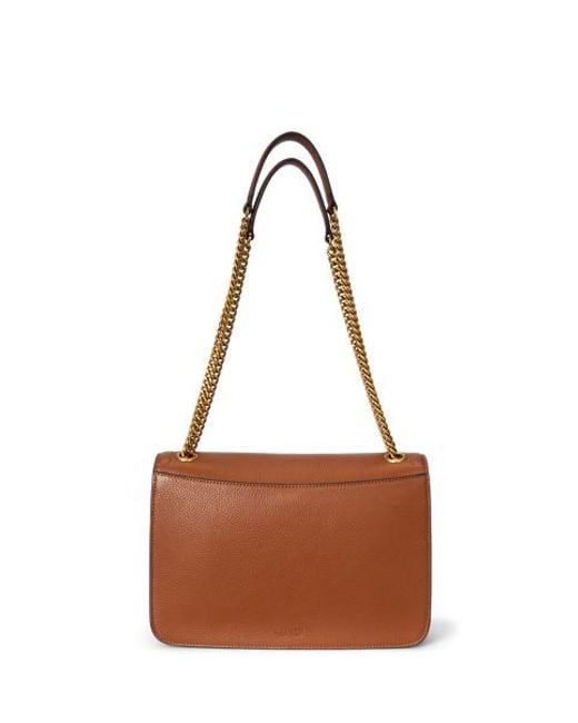 Ralph Lauren Brown Mittelgroße Wandelbare Tasche Bradley