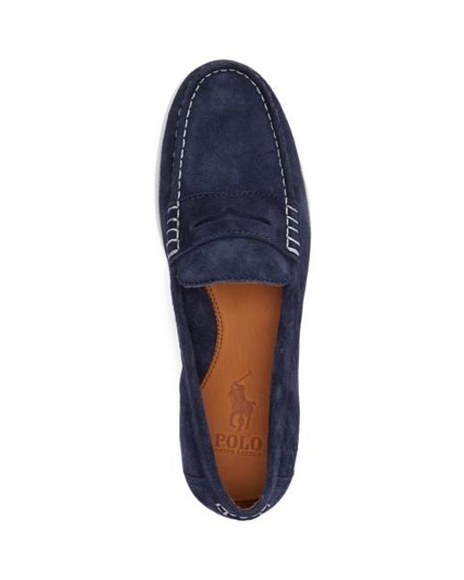 Polo Ralph Lauren Blue Merton Suede Penny Loafer for men