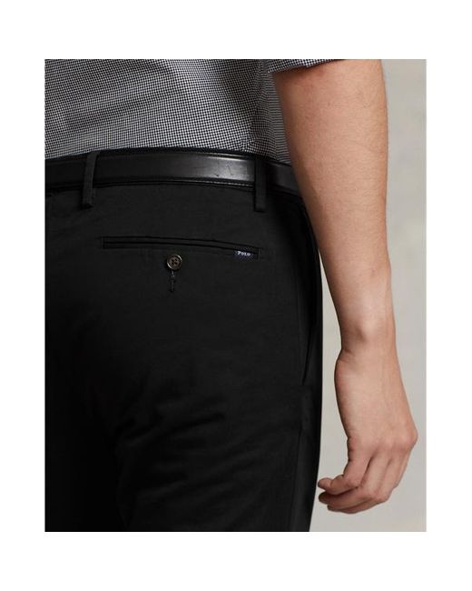 Polo Ralph Lauren Black Stretch Slim Fit Chino Trouser for men