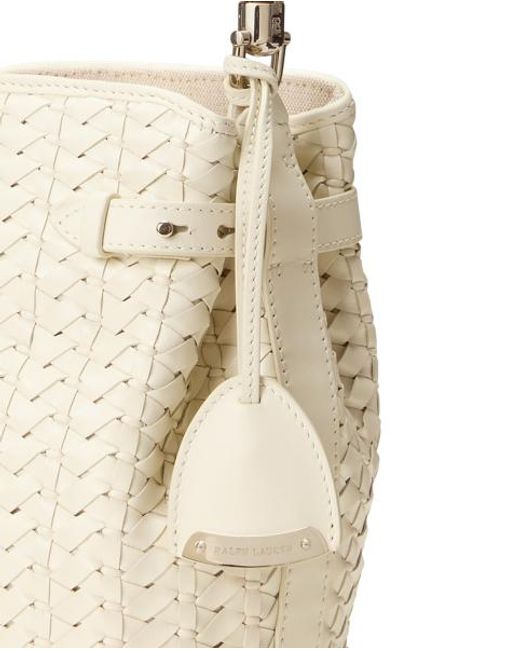 Ralph Lauren Natural Ralph Lauren The Ralph Braided Small Bucket Bag