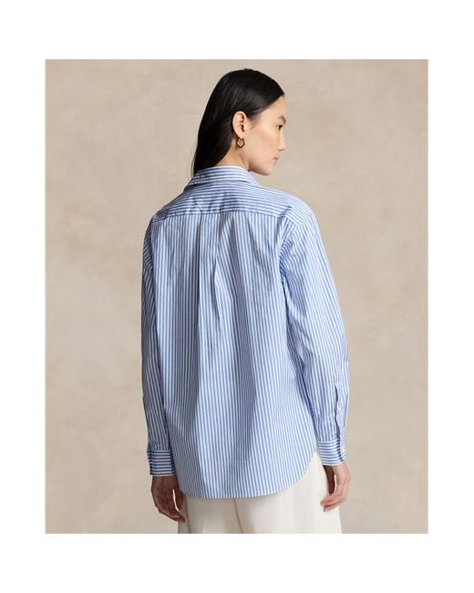 Polo Ralph Lauren Katoenen Overhemd Met Strepen in het Blue