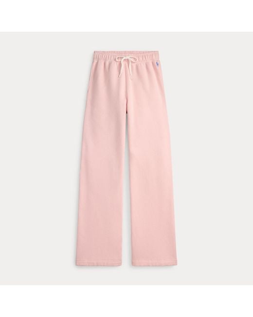 Polo Ralph Lauren Pink Drawstring Wide-Leg Tracksuit Bottoms