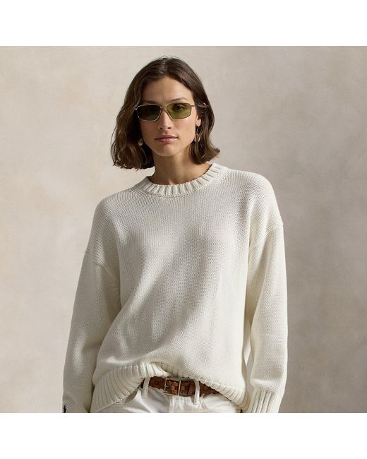 Polo Ralph Lauren Gray Cotton Crewneck Jumper