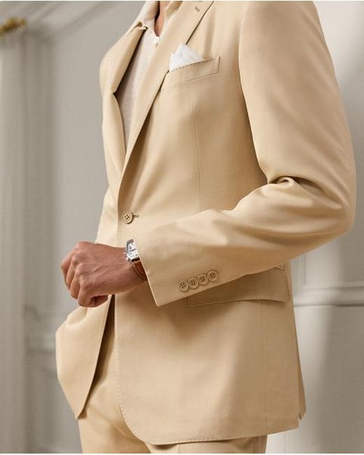 Ralph Lauren Handgeschneiderte Jacke Kent Aus Seide in Natural für Herren