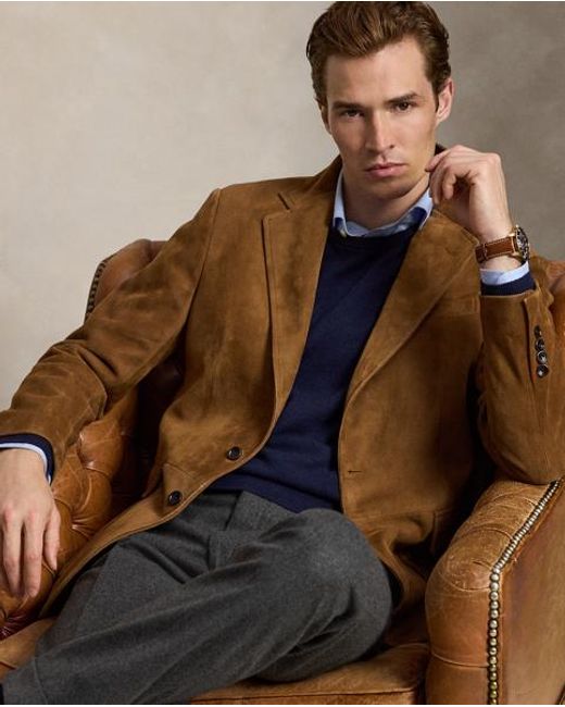 Polo Ralph Lauren Blue Wool Crewneck Jumper for men