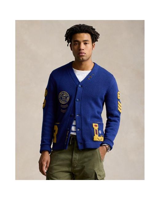 Polo Ralph Lauren Varsity-geïnspireerd Katoenen Vest in het Blue voor heren