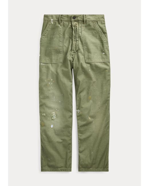 Pantalón Desgastado Relaxed Fit Polo Ralph Lauren de hombre de color Green