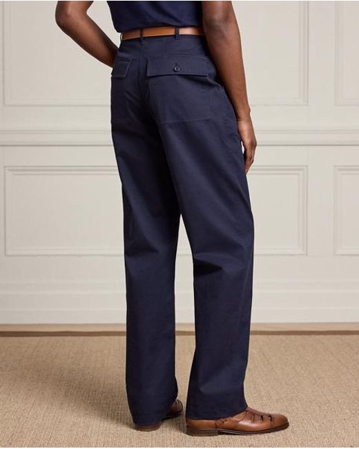 Ralph Lauren Blue Hand-Tailored Relaxed Fit Sailor Trouser for men