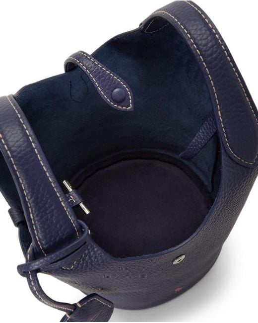 Polo Ralph Lauren Blue Polo Play Small Leather Tote & Crossbody
