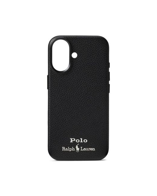 Polo Ralph Lauren Black Leather Magsafe Iphone 17 Case for men