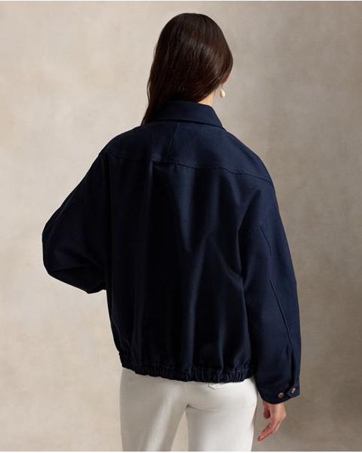 Polo Ralph Lauren Blue Double-Faced Cotton Jacket