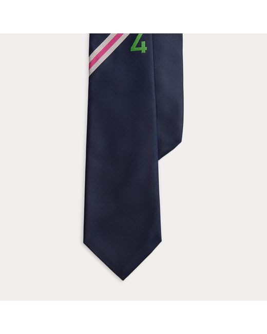 Polo Ralph Lauren Blue Crest Silk Repp Tie for men