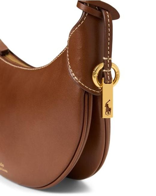 Polo Ralph Lauren Blue Polo Id Leather Mini Chain Bag
