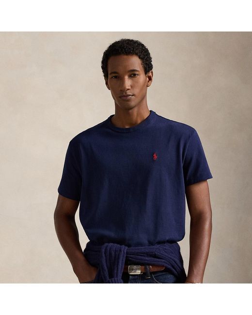 Polo Ralph Lauren Blue Classic Fit Jersey Crewneck T-shirt for men