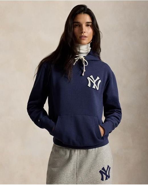 Polo Ralph Lauren Blue Polo Ralph Lauren Lauren Yankees Hoodie for men