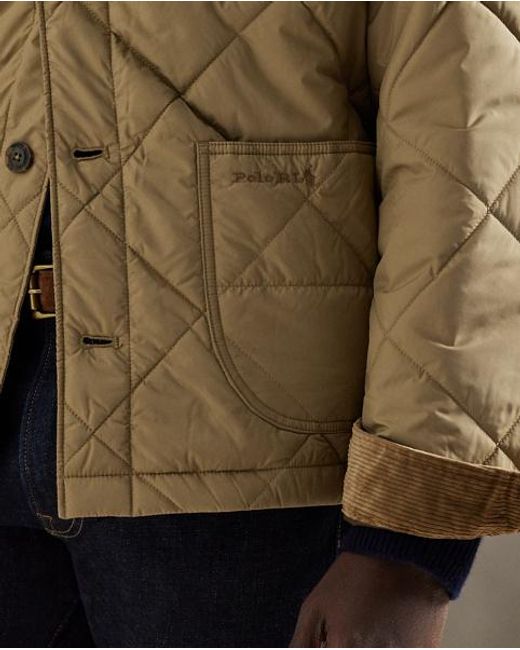 Polo Ralph Lauren Blue The Hurston Quilted Utility Jacket for men