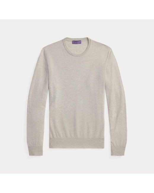 Ralph Lauren Gray Crewneck Cashmere Jumper for men