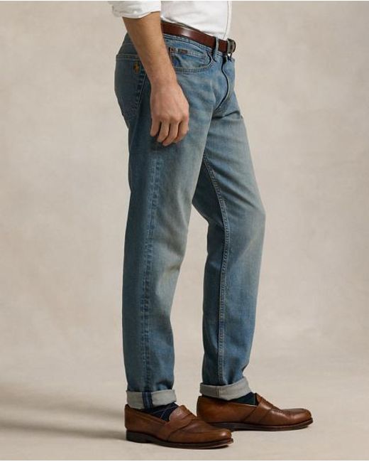Polo Ralph Lauren Blue Parkside Active Taper Stretch Jeans for men