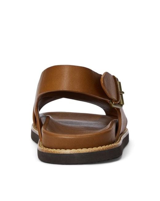 Polo Ralph Lauren Brown Zane サンダル Polo Ralph Lauren Zane Leather Sandal in Brown for Men | Lyst