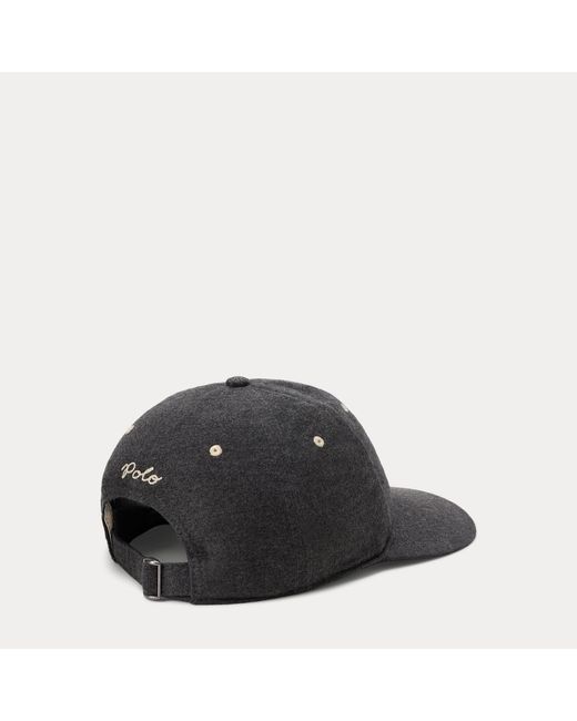 Gorra De Gamuza Cepillada Polo Ralph Lauren de hombre de color Black