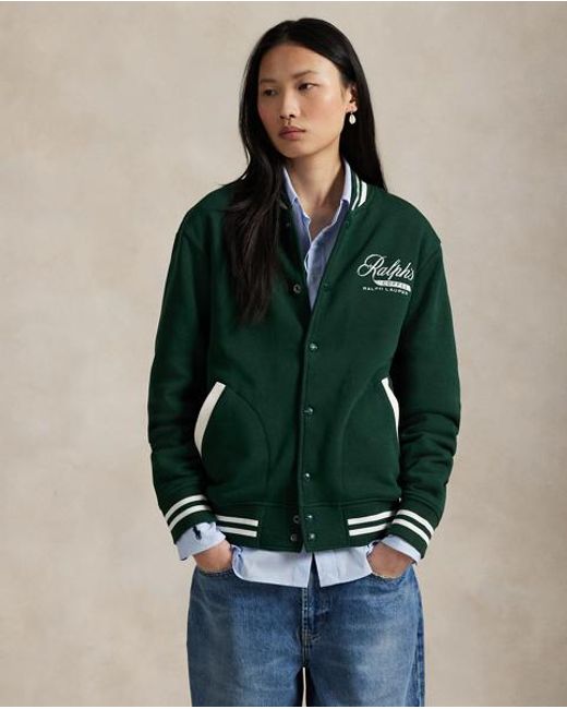 Polo Ralph Lauren Green Ralph Lauren's Coffee Baseball Jacket for men