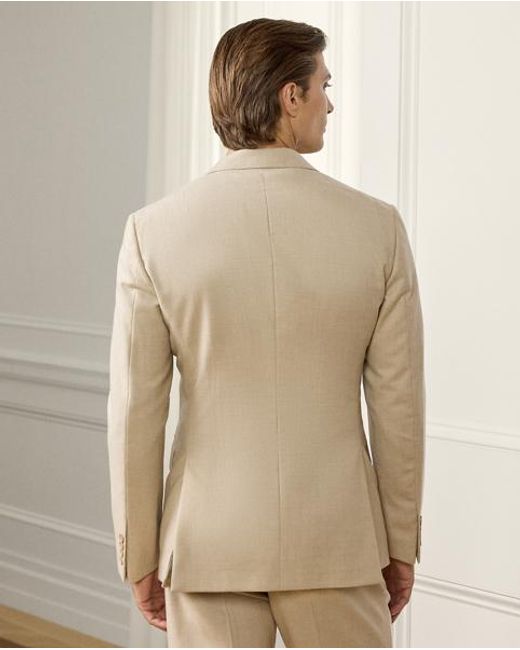 Ralph Lauren Natural Kent Hand-Tailored Wool Flannel Jacket for men