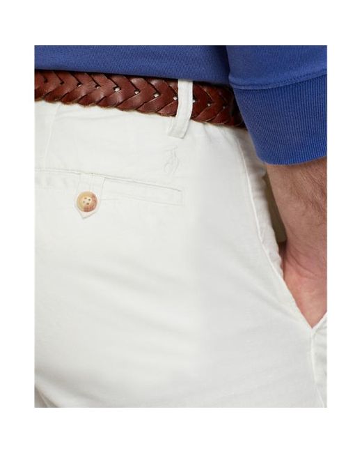 Polo Ralph Lauren Linnen-katoenen Broek Met Rechte Pasvorm in het White voor heren