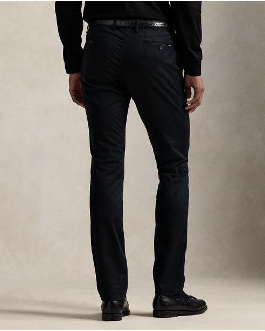 Polo Ralph Lauren Black Stretch Slim Fit Chino Trouser for men