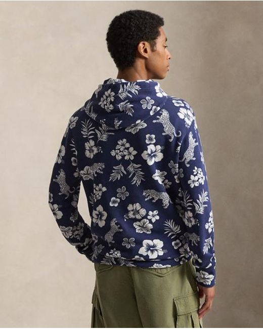 Polo Ralph Lauren Blue Tropical French Terry Hoodie for men