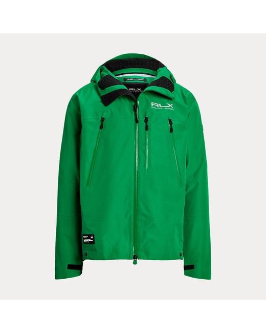 RLX Ralph Lauren Green Ralph Lauren Water-repellent Hooded Jacket for men