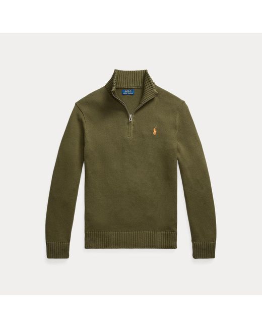 Polo Ralph Lauren Baumwollpullover Mit Reißverschluss in Green für Herren