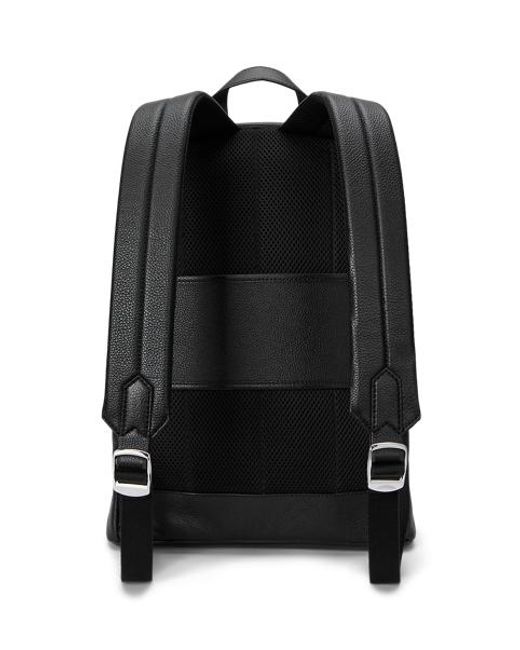 Mochila De Piel Granulada Polo Ralph Lauren de hombre de color Black