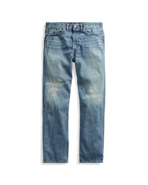 RRL Blue Vintage 5-pocket Selvedge Jean for men