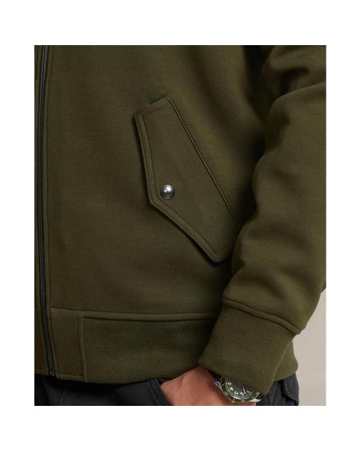 Ralph Lauren Green Double-knit Bomber Jacket for men